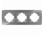 Ramka potrójna szare szkło (linia Crystal), Modern-Q TG-MQ-GR003G