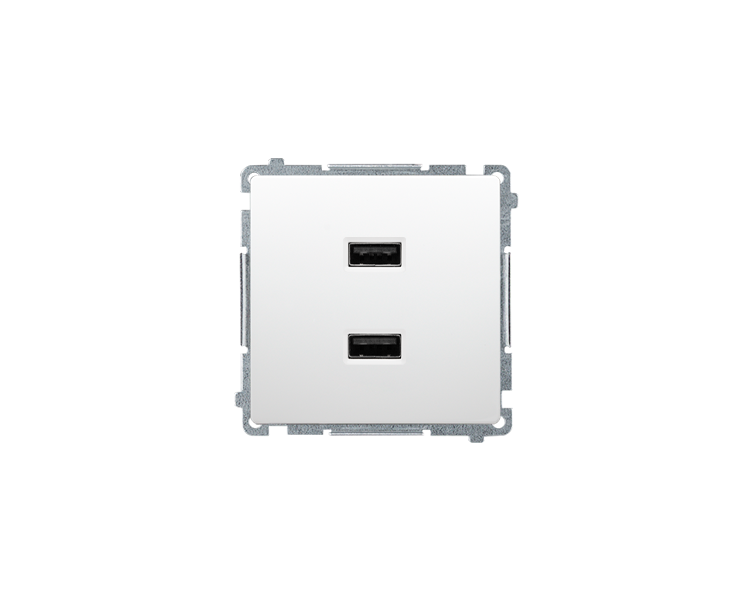 Ładowarka USB podwójna biały BMC2USB.01/11