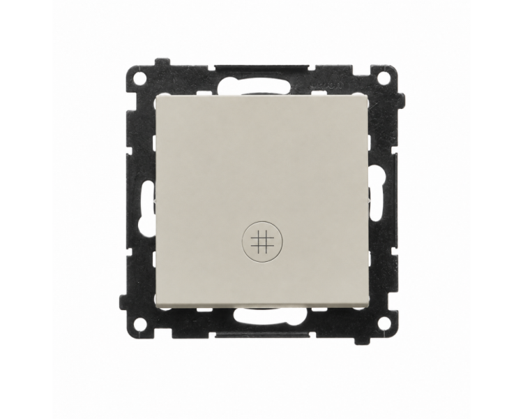 Łącznik krzyżowy z podświetleniem LED, kaszmirowy Simon 55 TW7L.01/142