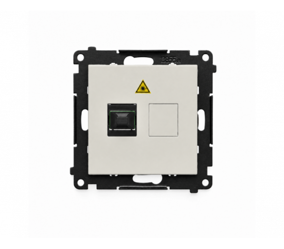 Gniazdo światłowodowe / optyczne pojedyncze, IP20, kaszmirowy Simon 55 TGS1.01/142