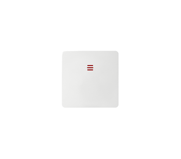 Klawisz pojedynczy z oczkiem do łączników i przycisków podświetlanych biały 82011-30