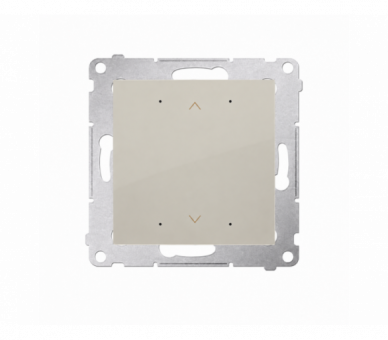 Sterownik do rolety, żaluzji, markiz, firan, [Wi-Fi] SHUTTER, 2x6A, IP20, kaszmirowy Simon 54 GO DEZ1W.01/42