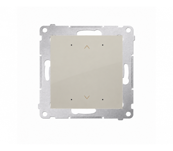 Sterownik do rolety, żaluzji, markiz, firan, [Wi-Fi] SHUTTER, 2x6A, IP20, kaszmirowy Simon 54 GO DEZ1W.01/42