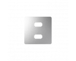 Pokrywa do gniazda 2 x USB (2.0) typ A, żeńskiego aluminium 8201090-093