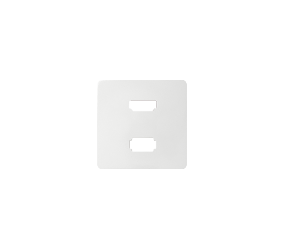Pokrywa do gniazda USB + HDMI (V1.4), żeńskiego biały 8201095-030