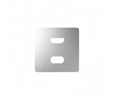 Pokrywa do gniazda USB + HDMI (V1.4), żeńskiego aluminium 8201095-093