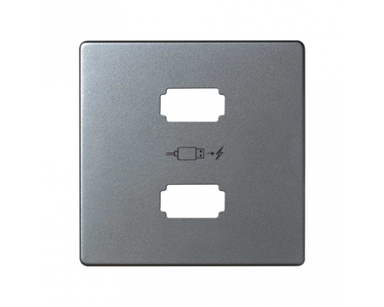 Pokrywa do ładowarki USB aluminium 8221096-093