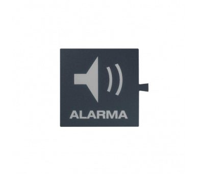 Filtr do klawisza świecącego tło grafit - piktogram Alarma 82962-37