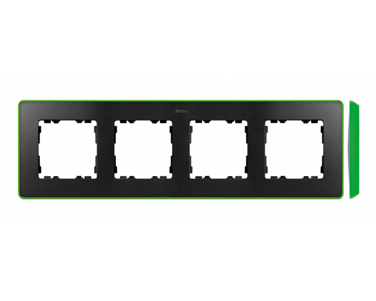Ramka 4- krotna grafit jasny zielony 8201640-260