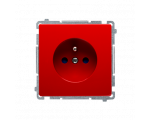 Gniazdo wtyczkowe pojedyncze z uziemieniem z przesłonami torów prądowych czerwony 16A BMGZ1Z.01/22