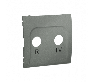 Pokrywa do gniazda antenowego R-TV końcowego i przelotowego grafitowy, metalizowany MAP/25
