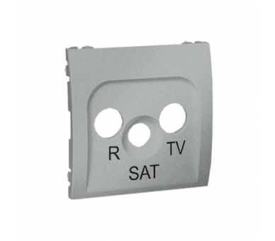 Pokrywa do gniazda antenowego R-TV-SAT aluminiowy, metalizowany MASP/26