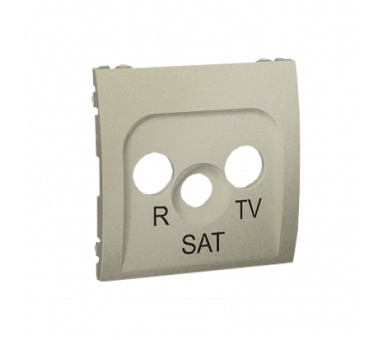 Pokrywa do gniazda antenowego R-TV-SAT platynowy, metalizowany MASP/27