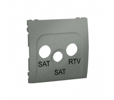 Pokrywa do gniazda antenowego SAT-SAT-RTV grafitowy, metalizowany MAS2P/25