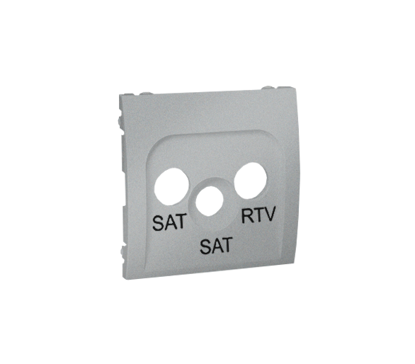 Pokrywa do gniazda antenowego SAT-SAT-RTV aluminiowy, metalizowany MAS2P/26