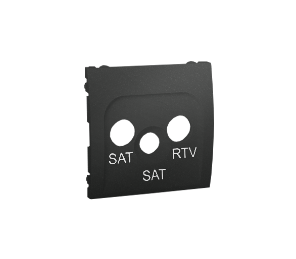 Pokrywa do gniazda antenowego SAT-SAT-RTV grafit mat, metalizowany MAS2P/28