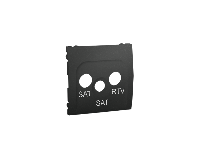 Pokrywa do gniazda antenowego SAT-SAT-RTV grafit mat, metalizowany MAS2P/28