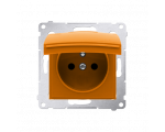 Pokrywa do gniazda wtyczkowego z uziemieniem - do wersji IP44- klapka w kolorze pokrywy pomarańczowy DGZ1BUZP/32