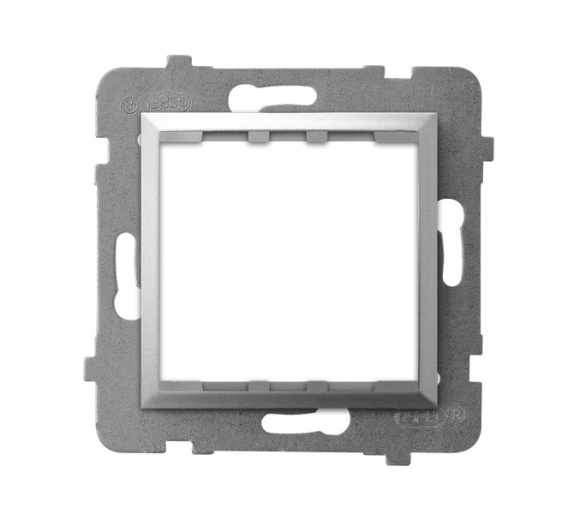 Adapter podtynkowy systemu OSPEL 45 do serii Aria srebro Aria AP45-1U/m/18