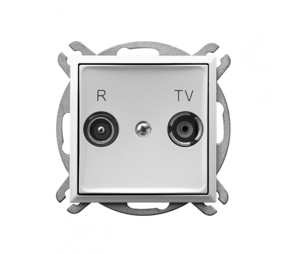Gniazdo RTV przelotowe 10-dB biały Aria GPA-10UP/m/00