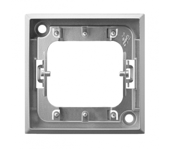 Ramka ozdobna mocująca łączników potrójnych srebro Aria RO-13U/18