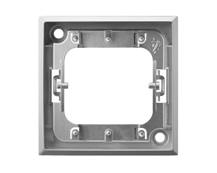 Ramka ozdobna mocująca łączników potrójnych srebro Aria RO-13U/18