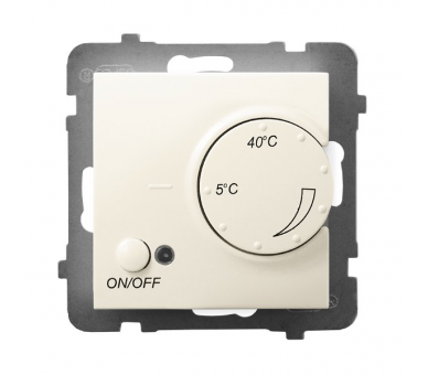 Regulator temperatury z czujnikiem podpodłogowym ecru Aria RTP-1U/m/27