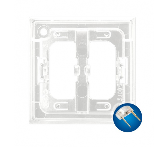 Zespół podświetlenia niebieski  do wyłączników pojedynczych i podwójnych Aria ZP-1UN