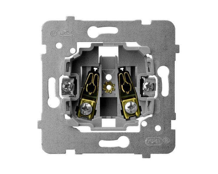 Mechanizm gniazda pojedynczego biały Aria (elementy) M1GP-1/G