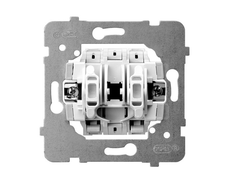 Mechanizm łącznika jednobiegunowego biały Aria (elementy) M1ŁP-1/B