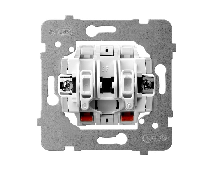 Mechanizm łącznika podwójnego zwiernego biały Aria (elementy) M1ŁP-17/B