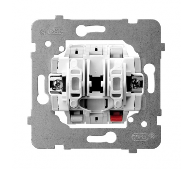 Mechanizm łącznika dwugrupowego świecznikowego biały Aria (elementy) M1ŁP-2/B