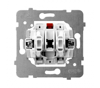 Mechanizm łącznika schodowego biały Aria (elementy) M1ŁP-3/B