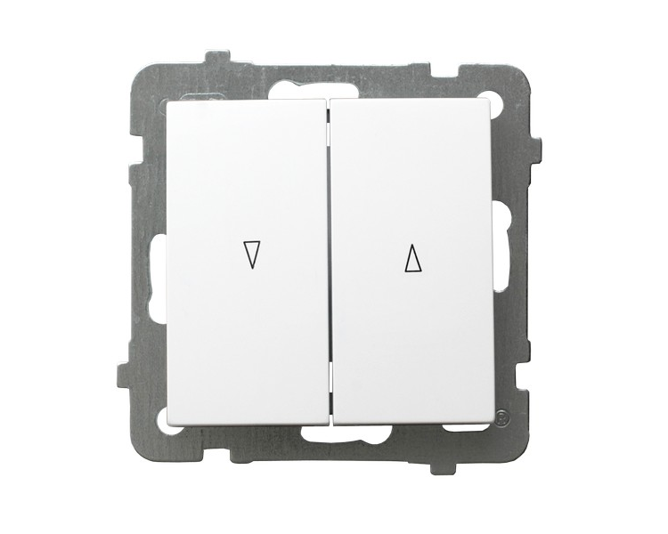 Łącznik żaluzjowy z blokadą mechaniczną biały As ŁP-7GB/m/00