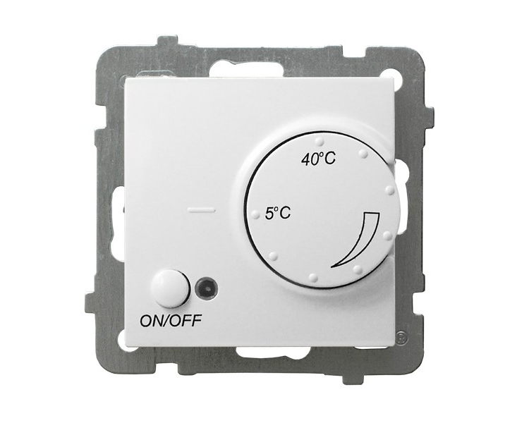 Regulator temperatury z czujnikiem podpodłogowym biały As RTP-1G/m/00
